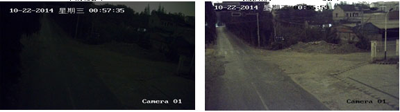 圖8低照度作用對比